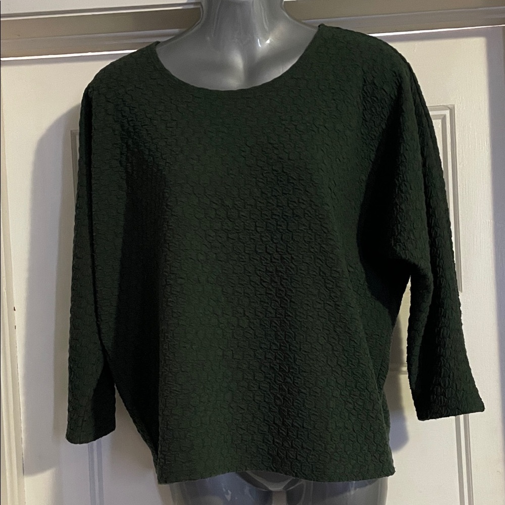 Kim & Cami Forest Green Knit Top